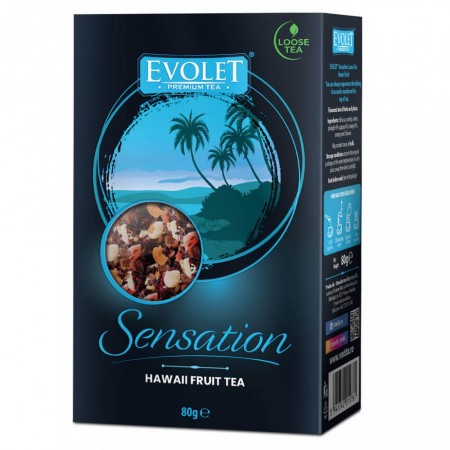 Ceai vrac Hawaii Fruit Tea Evolet Premium Sensation 80g