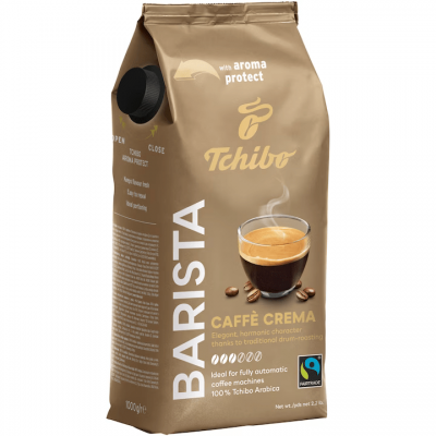 preparare cafea Tchibo Barista Caffe Crema Cafea Boabe 1Kg