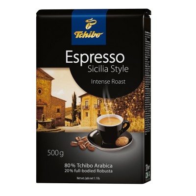 preparare cafea Tchibo Espresso Sicilia Style Cafea Boabe 500g