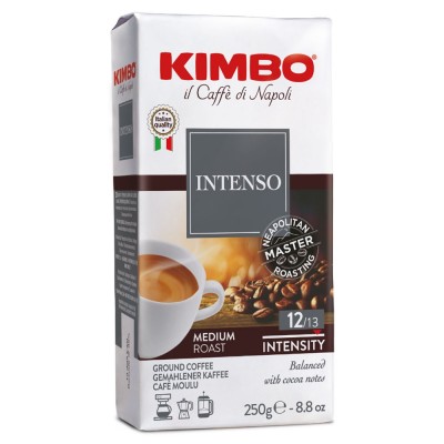 preparare cafea Kimbo Aroma Intenso Cafea Macinata 250g