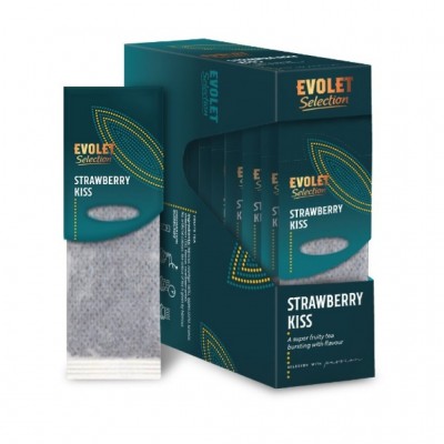 Ceai Strawberry Kiss Grand Pack Evolet Selection 80g (20 plicuri x 4g)