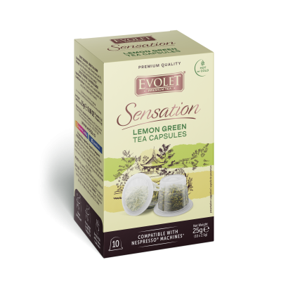 Evolet Sensation Ceai Capsule Nesspresso Green Tea Lemon 10 buc