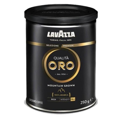 Lavazza Qualita Oro Mountain Grown Cafea Macinata 250g cutie metalica