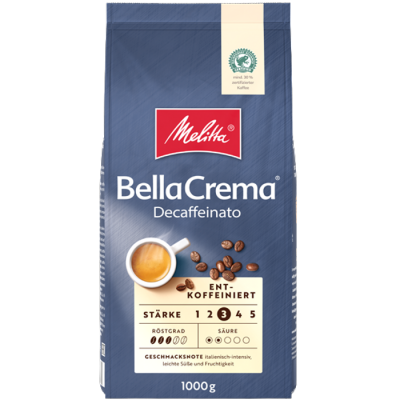 Melitta Bella Crema Decaffeinato Cafea Boabe 1 Kg