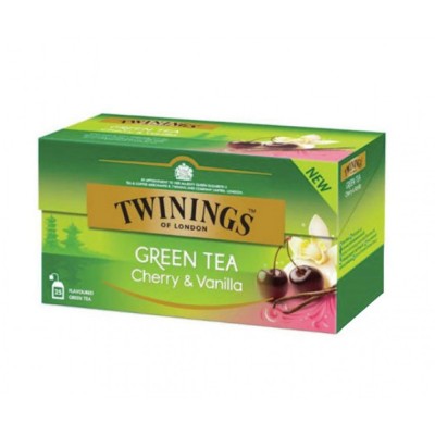 Twinings Ceai Verde cu Cirese si Vanilie 25 plicuri x 1.7g